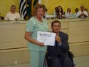 Sra. Regina Eufrásia Bocardi de Almeida, indicada pelo Lions Clube de Dracena.