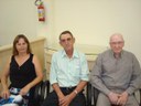 O homenageado Sr. José Ramon Porteiro e os pais do homenageado 2º Sargento André Luis Stuchi - Sra. Maria Clarice Stuchi e Sr. Waldir Stuchi