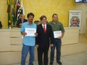 Vereador Juliano Brito Bertolini e homenageados