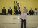 Deleg Joo Paulino da Silva, Prefeito Célio Rejani, Presidente Juliano B Bertolini, Juiz Bruno M Miano, Sr. Carlos Ap. Silva e Henrique Motta