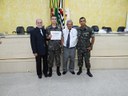 Milton Polon, Paulo Vitor Oliveira Martins, vereador Pedro Gonçalves Vieira e Sargento Benício Alves