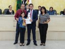 Aluna Ana Beatriz Aguiar, Marco Antônio Colman, Dra. Márcia de Almeida S. Cantadori e vereador Victor Palhares