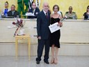 Vereador Milton Polon e Idamaris Pacheco de Almeida Alexandro, indicada pelo CEJUSC