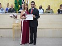 Vereador Kielse Munis e Maria José Thomazini Buzinaro, indicada pelo Rotary Club de Dracena