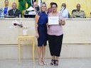 Vereadora Sara Scarabelli e Vera Lucia Pereira da Silva, indicada pela Paróquia Nossa Senhora Aparecida