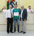 A equipe de Futsal (Sub 16) sagrou-se, invicto, Campeão Estadual de 2016 e receberam Diplomas de Honra ao Mérito como reconhecimento durante a 42ª Sessão Ordinária.