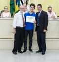 A equipe de Futsal (Sub 16) sagrou-se, invicto, Campeão Estadual de 2016 e receberam Diplomas de Honra ao Mérito como reconhecimento durante a 42ª Sessão Ordinária.