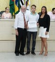 A equipe de Futsal (Sub 16) sagrou-se, invicto, Campeão Estadual de 2016 e receberam Diplomas de Honra ao Mérito como reconhecimento durante a 42ª Sessão Ordinária.