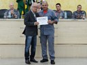 Vereador Ailton Lorensetti e o 1º Sargento PM Gilson Soares da Silva