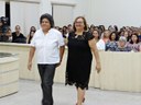 Vereadora Maria Mateus recebe Francisca Quentino, presidente da Associação de Bairros de Dracena