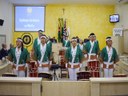 Grupo Seishin Daiko em sua apresentação na Câmara Municipal de Dracena