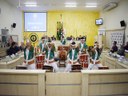 Apresentação do Grupo Seishin Daiko da Adec de Dracena na Câmara Municipal