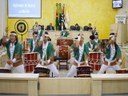 Apresentação do Grupo Seishin Daiko da Adec de Dracena na Câmara Municipal
