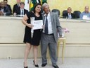 Franciane Cristina dos Santos e vereador Pedro Gonçalves Vieira