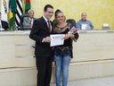 Presidente Rodrigo Parra e Gislaine Oliveira dos Santos Gomes
