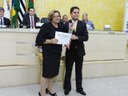 Maria Aparecida Neves Baroni e vereador Victor Palhares