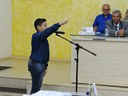 Juramento do vereador-estudante Arthur Gabriel Andrade Regiani (Emefi Vereador João Millan Barbosa)