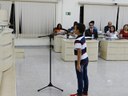 Juramento do vereador-estudante Erik Lallo Paulino da Silva (Emefi Vereador João Millan Barbosa)