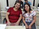Vereadora Maria Mateus e Lara Gabriely Melo Cardozo (Emefi Prof. Sérgio Liberatti)