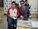 Vereador Kielse Munis e o vereador-estudante: Jean Pedro Costa da Silva