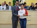 Vereador Kielse Munis  entrega Diploma ao vereador-estudante do Parlamento Jovem 2019
