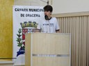 O vereador-estudante Breno Ruela Sartori usa a Tribuna para apresentar sua propositura