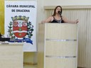 Secretária Municipal de Esportes Zoraide Augusta de Melo, representando o prefeito Juliano Brito Bertolini