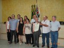 Homenageado o Senhor Celso Cardoso de Souza e familiares