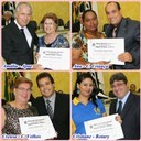 Vereadores com as Homenageadas - Créditos ao Jornalista Claudio José
