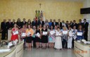 Vereadores e homenageadas