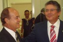 Ministro do Supremo Tribunal Federal, Marco Aurélio Mello e o Vereador Nelson Nabor Buzinaro