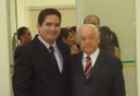 Vereador Rodrigo Castilho Soares e o Prof. José Gonzaga da Silva Neto, DD. Mantenedor do CESD – Centro de Ensino Superior de Dracena