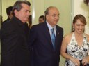 Vereador José Antonio Pedretti, Homenageado da noite Sr. José Fernando Pinto da Costa e sua esposa Cláudia Aparecida Pereira