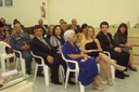 Primeira Dama do Município Darcy Daneluti Rejani, os Jovens Sthefano Bruno e Bárbara Isabela filhos e Dona Cacilda, mãe do homenageado e demais autoridades e convidados.