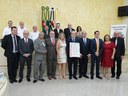 Vereadores, autoridades e Sr. Luiz Carlos Motta