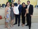 Juiz Marcus Frazão, presidente Rodrigo Parra e amigos