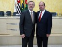 Márcio Elias Rosa e vereador Cláudio José Pasqualeto