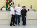 A equipe de Vôlei Adaptado (60 anos) conquistou o bicampeonato estadual na cidade de Auriflama/SP e receberam Diplomas de Honra ao Mérito como reconhecimento durante a 42ª Sessão Ordinária.