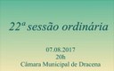 22ª sessão ordinária da Câmara Municipal de Dracena terá votação de um projeto