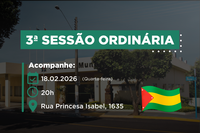 3ª sessão ordinária da Câmara de Dracena será realizada na quarta-feira (18), às 20h