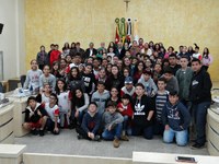Alunos da EE 9 de Julho visitam a Câmara Municipal de Dracena