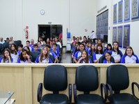 Alunos do Colégio Anglo Cid de Dracena participam de sessão ordinária