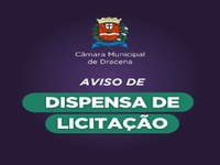 Aviso - Dispensa de Licitação
