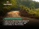 Câmara de Dracena aprova alterações em faixa não edificável ao longo de estradas