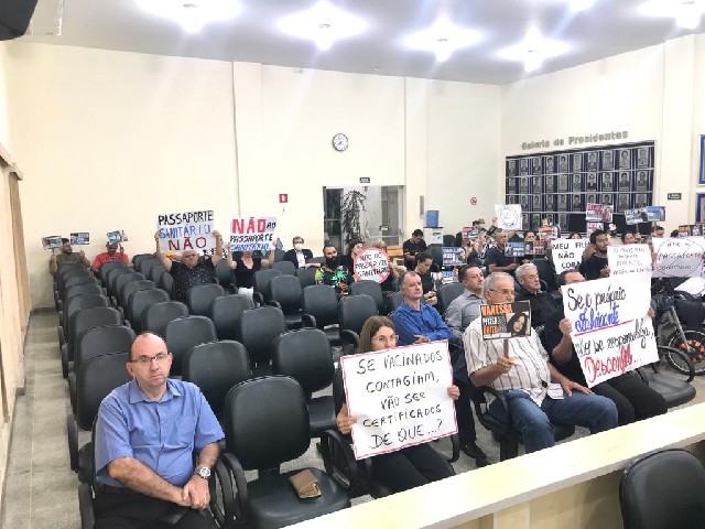 Câmara de Dracena aprova projeto de lei que proíbe o “passaporte da vacina” no município