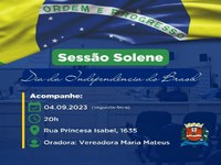 Câmara de Dracena realiza sessão solene pelo 7 de setembro