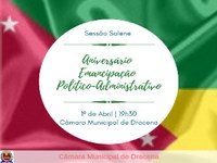 Câmara de Dracena realiza sessão solene pelo aniversário e emancipação do município