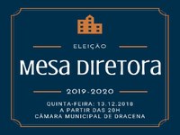 Câmara define Mesa Diretora e Comissões Permanentes para o biênio 2019-2020