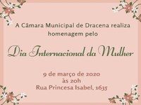 Câmara homenageia voluntárias pelo Dia Internacional da Mulher