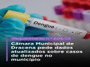 Câmara Municipal de Dracena pede dados atualizados sobre casos de dengue no município Câmara Municipal de Dracena pede dados atualizados sobre casos de dengue no município